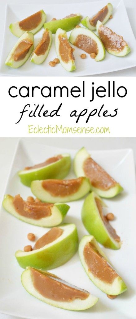 Caramel Jello filled Apples inspired by #Disney Descendants