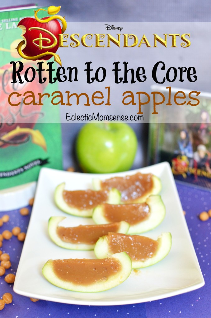 Rotten to the Core Caramel Apples inspired by #Disney Descendants