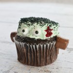 Monster Mint Frankenstein Cupcakes