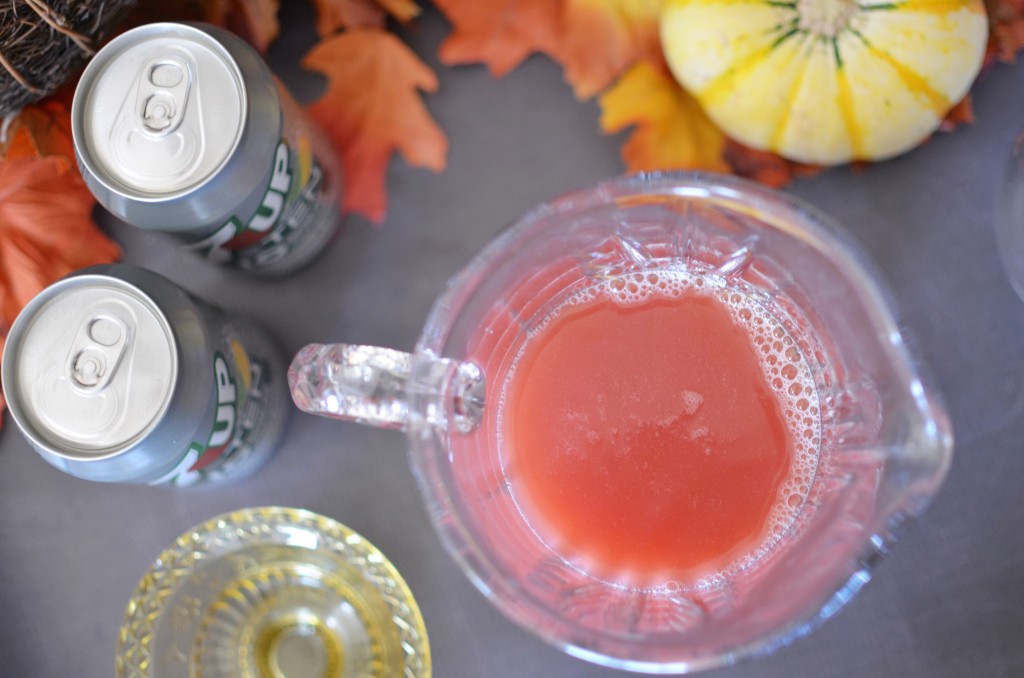 Thanksgiving Punch with Candied Cranberries. #PassTheTEN ad