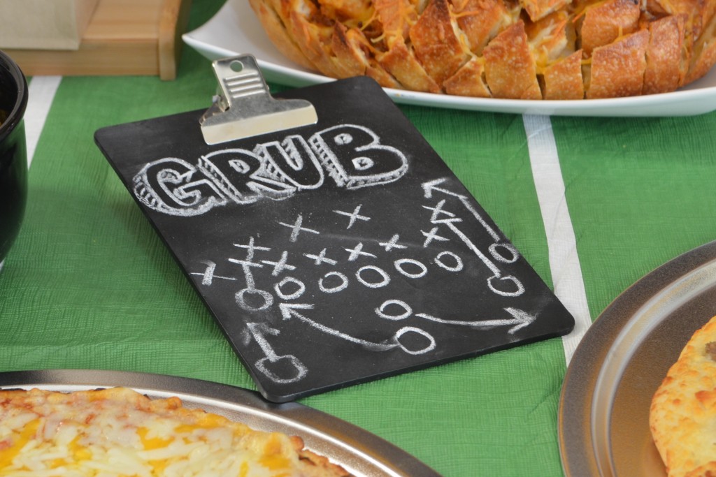 Are you ready for some football this weekend? Check out these super easy DIY football party ideas! ad #TeamPizza #CB