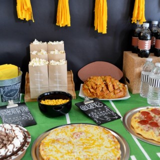 Are you ready for some football this weekend? Check out these super easy DIY football party ideas! ad #TeamPizza #CB