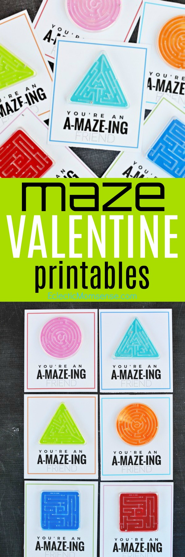 A-MAZE-ING Printable Valentine Cards for Kids