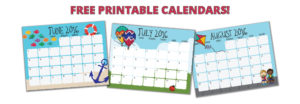 Printable Summer Calendar