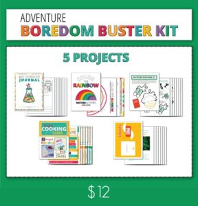 Printable Boredom Buster Activity Sheets | Kick the summer boredom slump with these sets all ready for creativity and adventure.