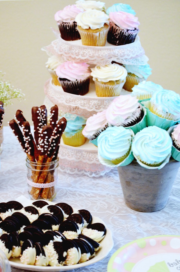 Shabby Chic Baby Shower Treats