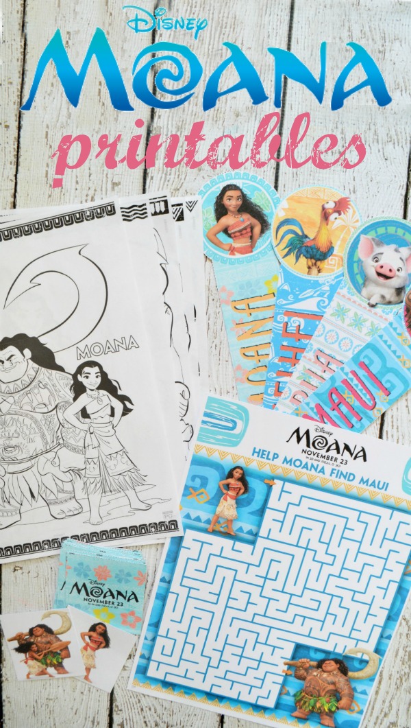 FREE Moana printable coloring sheets and activities. Plus watch a clip of the song "Your Welcome".