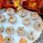 Pumpkin Spice Mini Muffins. Enjoy the flavors of fall with these adorable mini muffins!!! #BakeFallFavorites AD