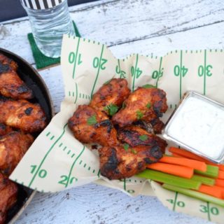 Foster Farms Honey BBQ Wings with Cilantro Lime Ranch Dip recipe.