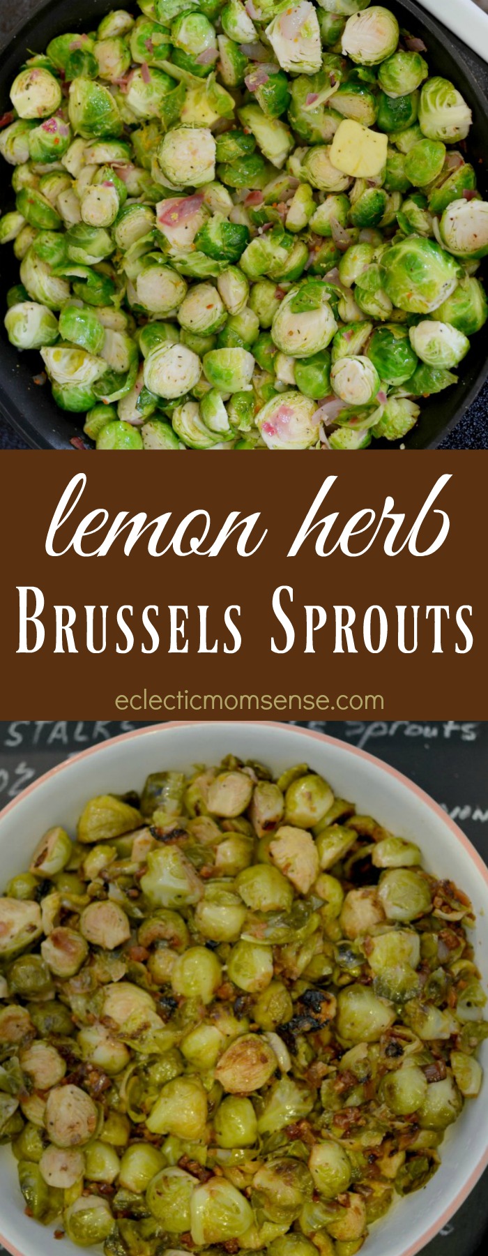 Lemon Herb Brussesls Sprouts with Pancetta