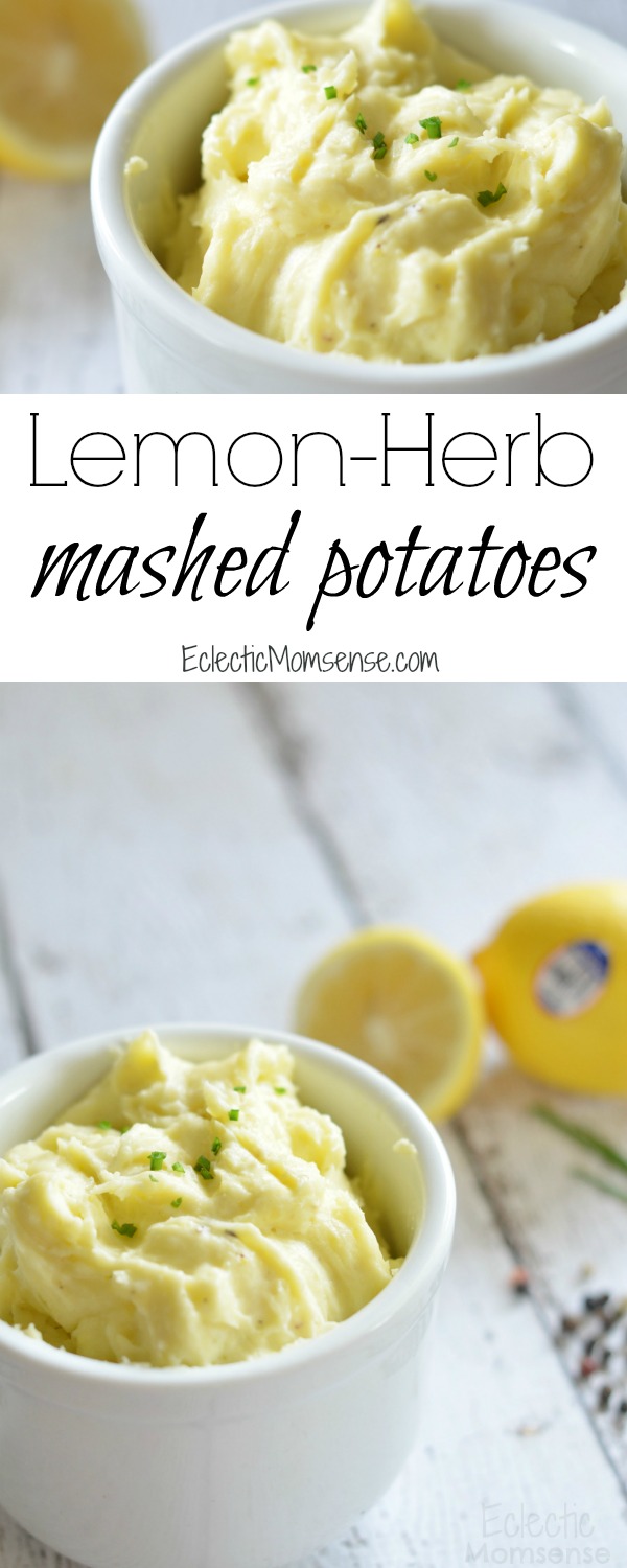Lemon Herb Mashed Potatoes, salt alternative, low-sodium recipe, no salt recipe, #TableTheSalt #ad