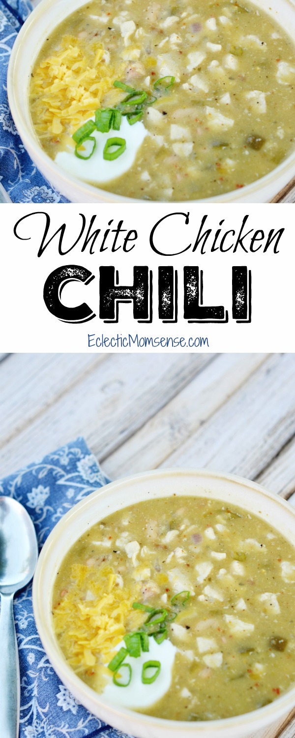 White Chicken Chili- easy 15 minute meal