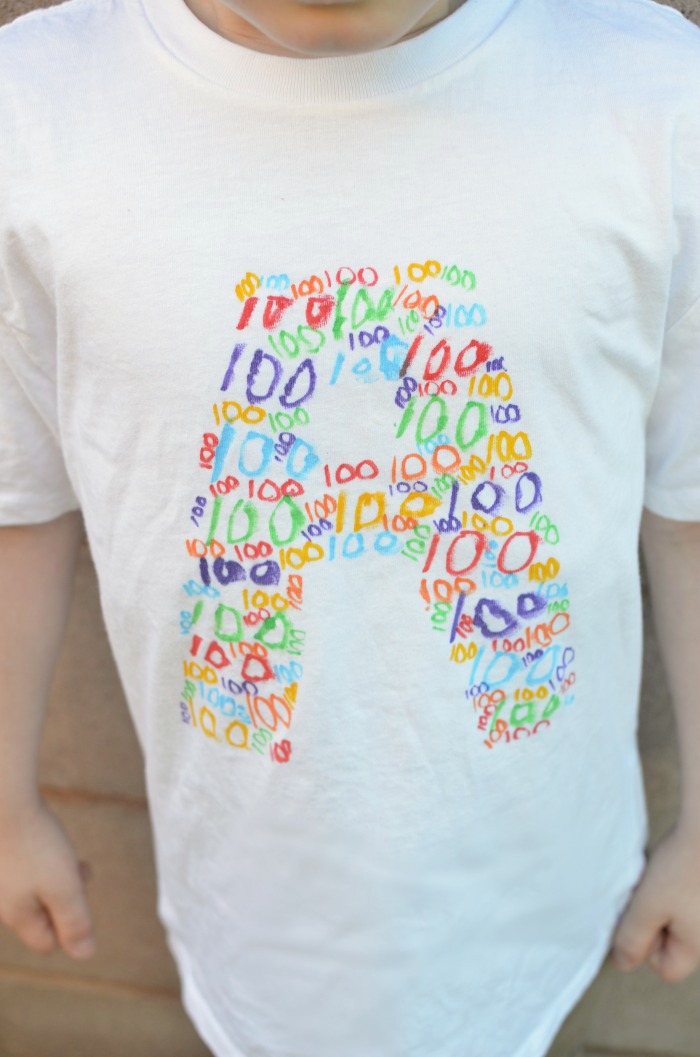 Get the kids involved in making easy DIY stencil s-shirts. 