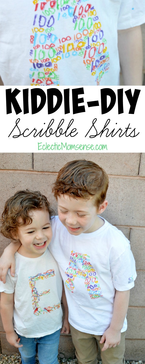 Get the kids involved in making easy DIY stencil s-shirts. 