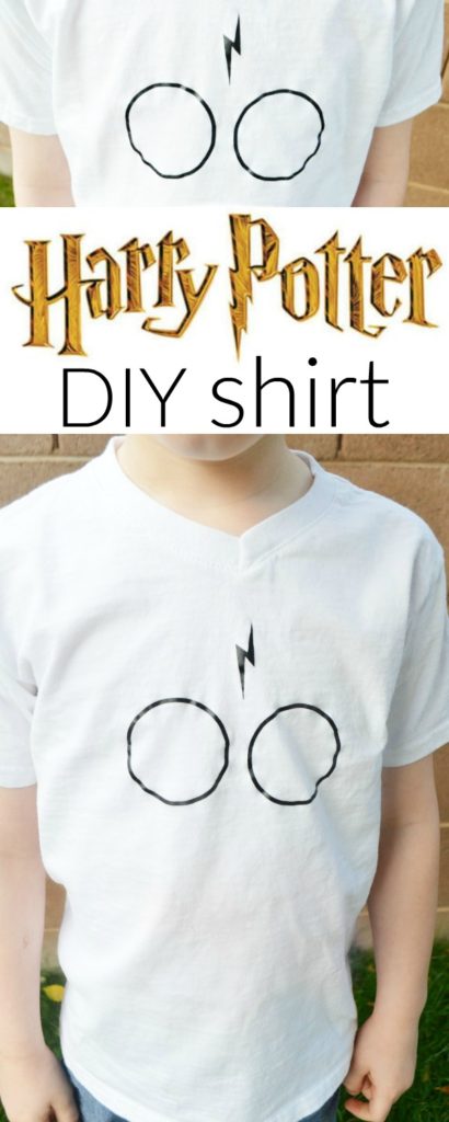 Make a simple DIY Harry Potter Shirt with @VinylValues heat transfer vinyl. #ad