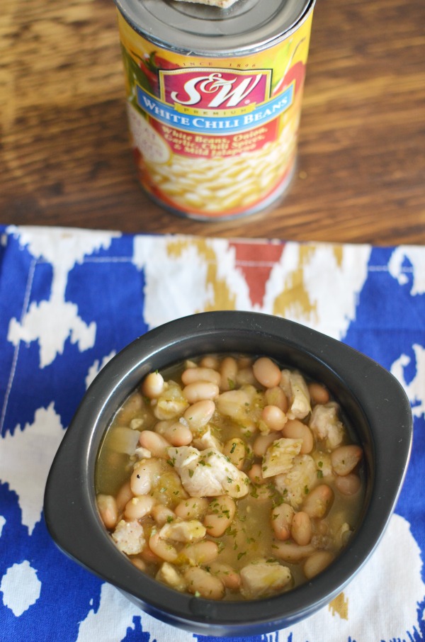 White Bean Chicken Chili (30 minute recipe) 