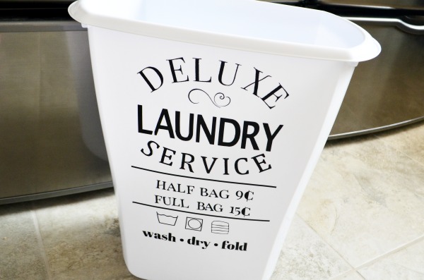 Vintage Laundry Hamper Decal