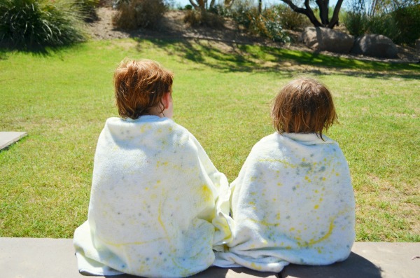 Splatter Paint Beach Towels.