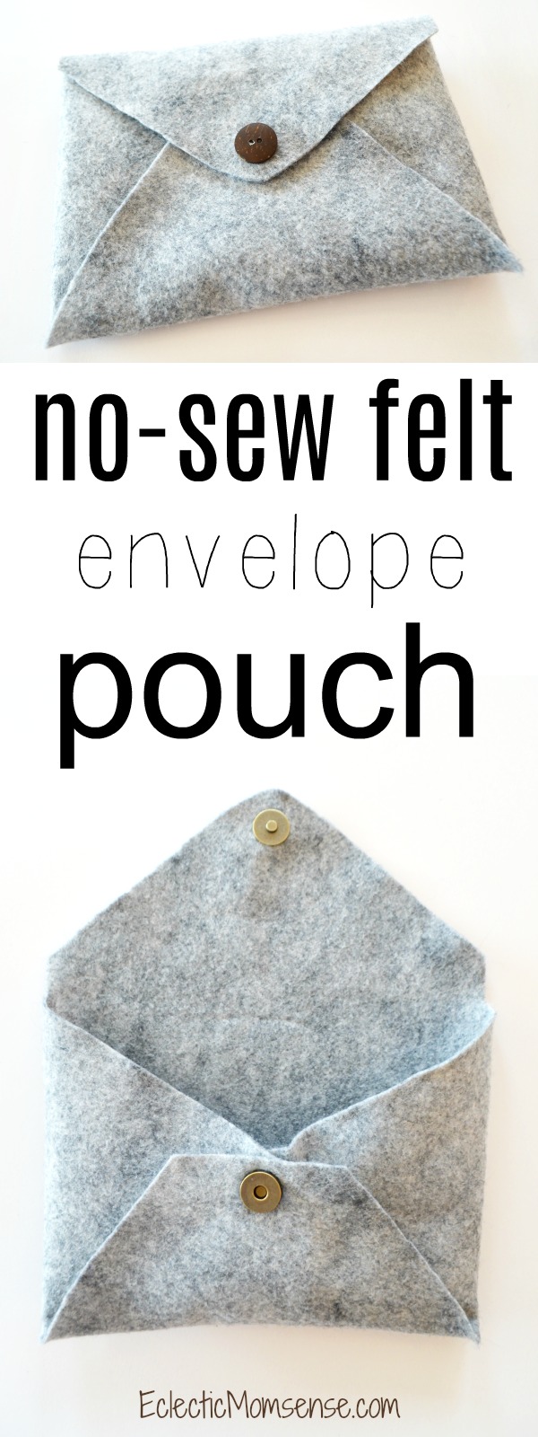 No-Sew Felt Envelope Pouch