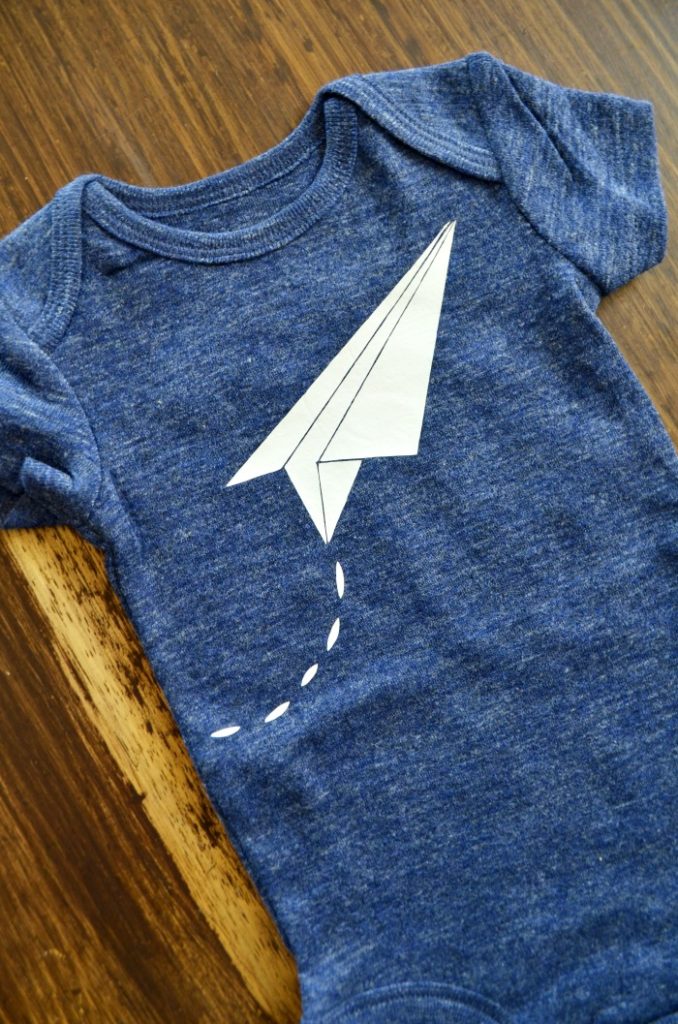 Heat Transfer Vinyl Paper Airplane Design