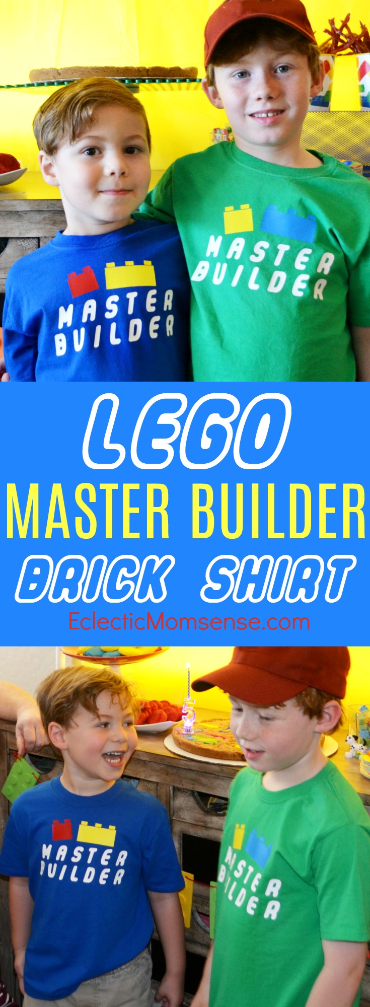 LEGO Master Builder bricks shirt