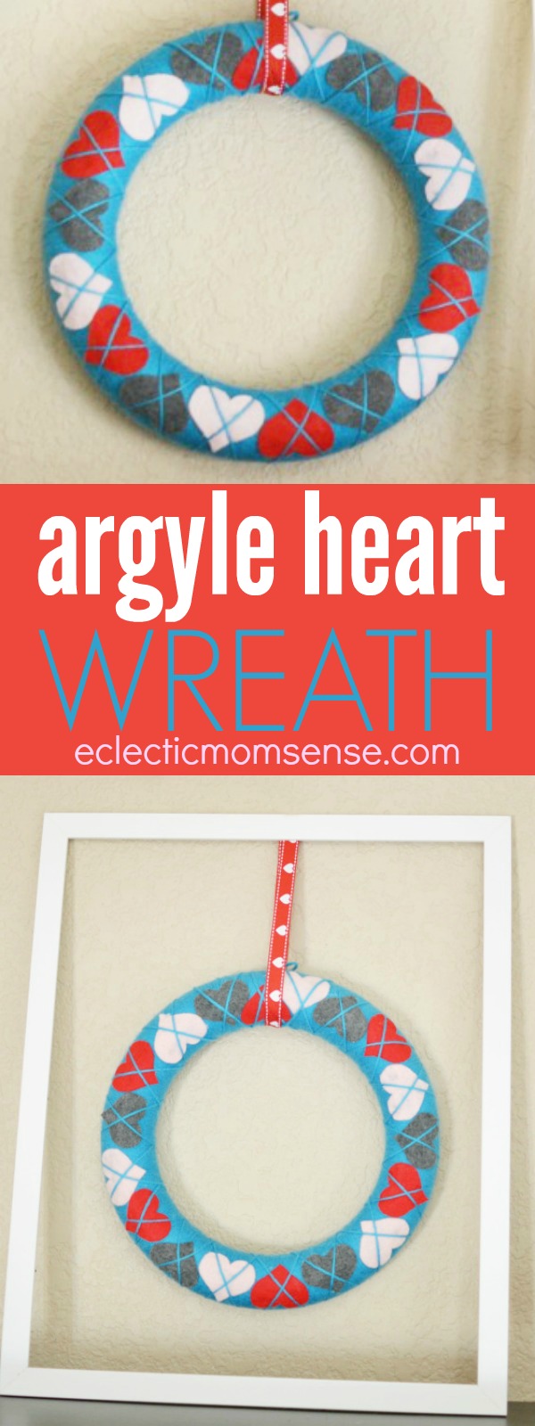 Argyle Heart Wreath