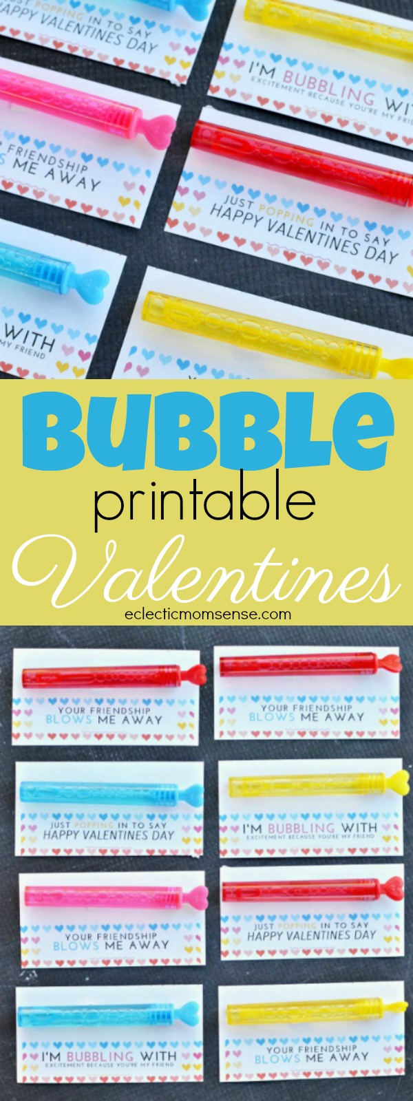 Printable Bubble Valentines