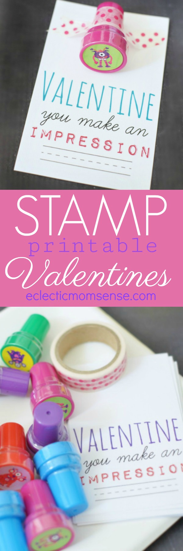 Make an Impression Stamp Valentine - Eclectic Momsense