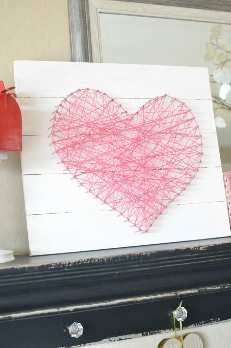 DIY Heart String Art - Eclectic Momsense