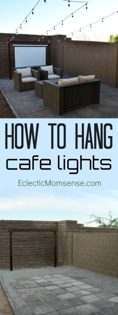 hanging cafe lights