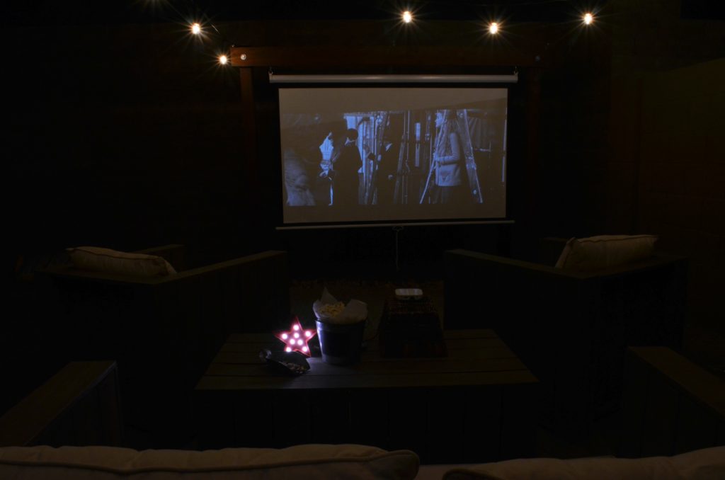 outdoor movie space