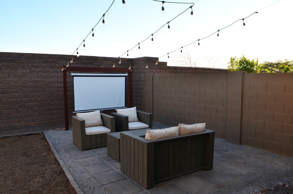 outdoor entertainment space