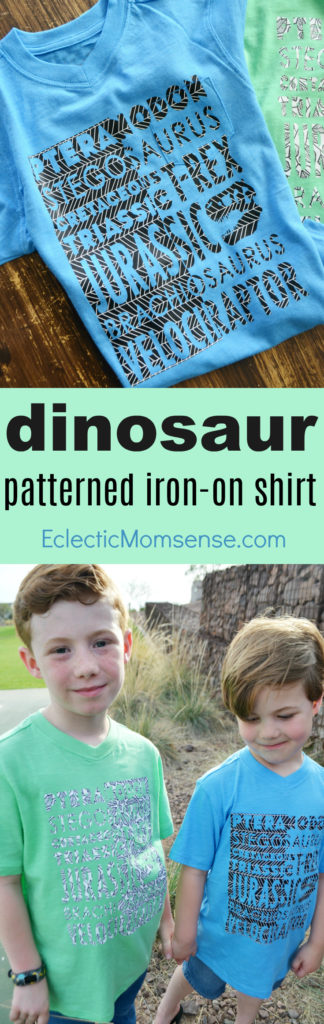 Dino Patterned Iron-On Shirt