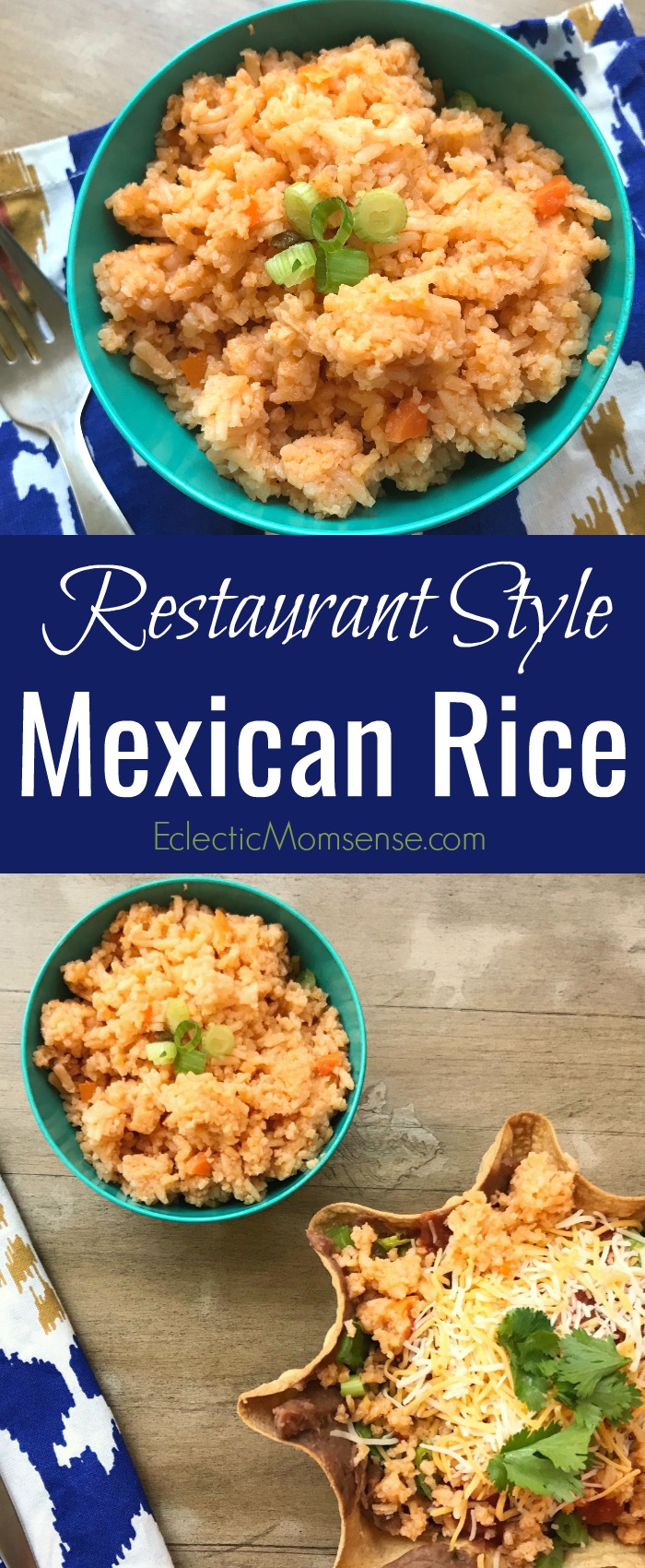 Restaurant Style Mexican Rice - Eclectic Momsense