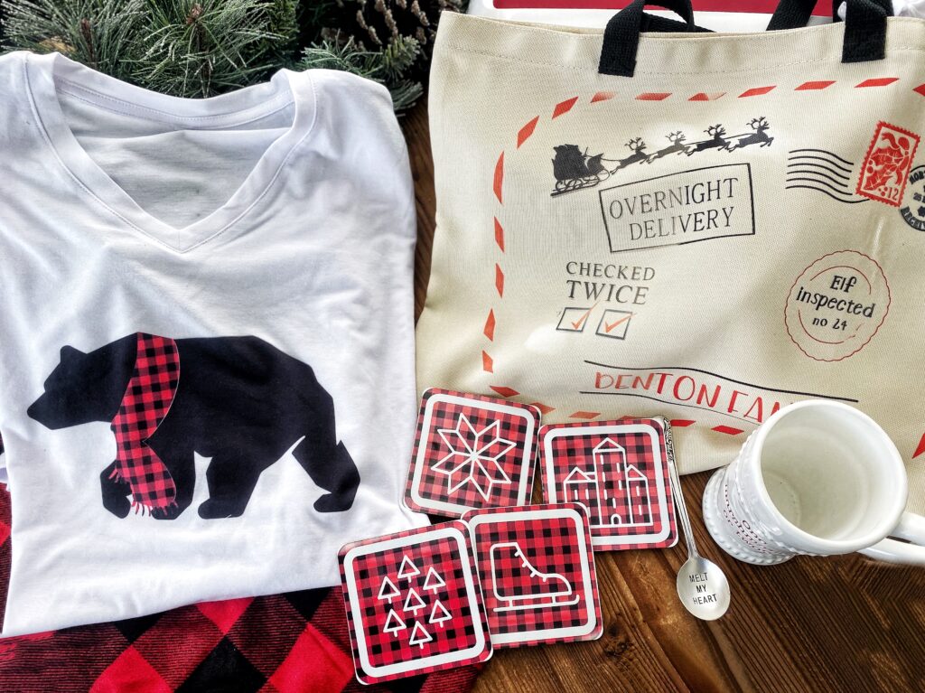 buffalo plaid holiday gift set