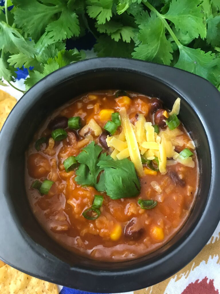 vegetarian tortilla soup